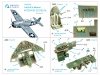 Quinta Studio QD48334 F4F-4 Wildcat 3D-Printed & coloured Interior on decal paper (Tamiya) 1/48